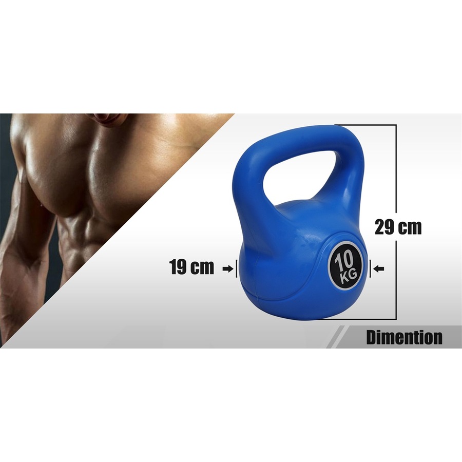 10kg + 10kg - Total 20kg Kettlebell Weight - Home Gym Kettle Bell Training