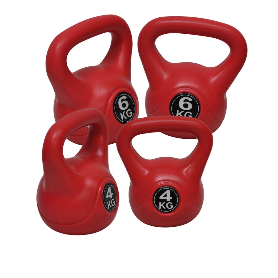 4+4+6+6kg - Total 20kg Kettlebell Weight Set - Home Gym Training Kettle Bell