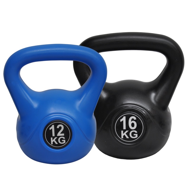 Total 28kg Kettlebell Weight Set 12+16kg Home Gym Training Kettle