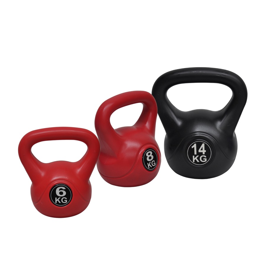 6 + 8 + 14kg Total 28kg Kettlebell Weight Home Gym Training Kettle Bell Exercise