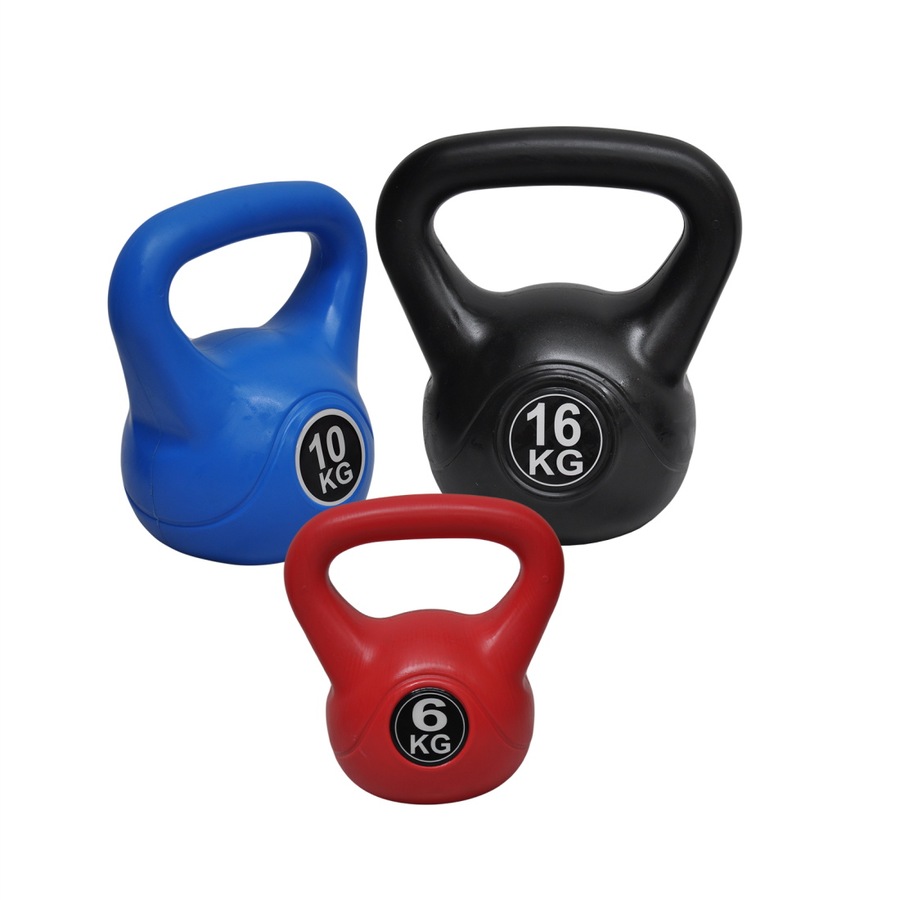 6+10+16kg - Total 32kg Kettlebell Weight Set - Home Gym Kettle Bell