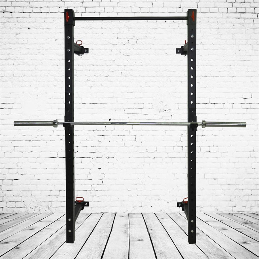 Wall Mounted Foldable Power Rack - Power Cage / Weight Bench Press - Squat Cage