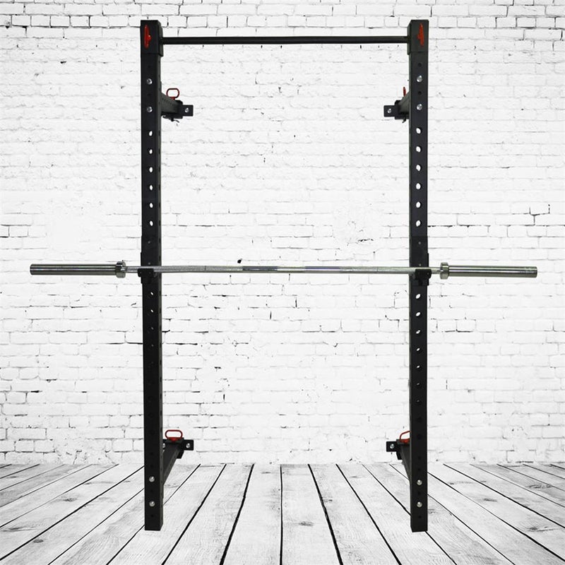Wall Mounted Foldable Power Rack Cage Weight Bench Press Squat Benches 2454359 - Wall Mounted Folding Bench Press