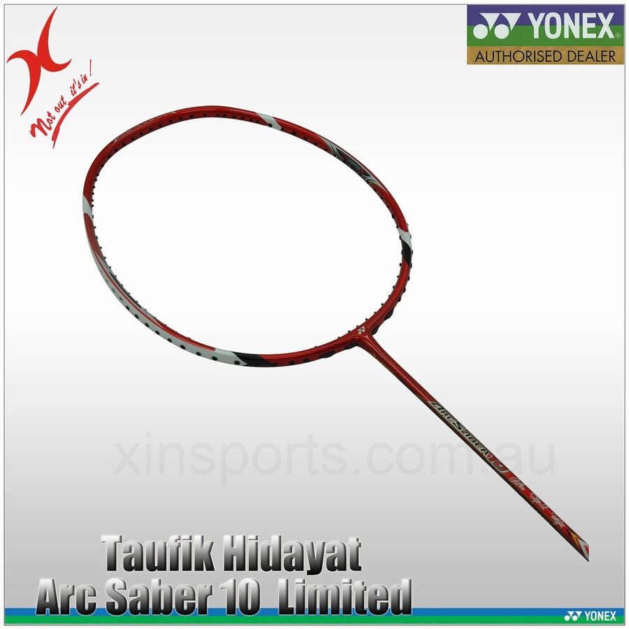 Yonex Badminton Racquet - Legends Vision - Arcsaber 10 - 3u4 - Taufik Hidayat Limited+1 Free Grip