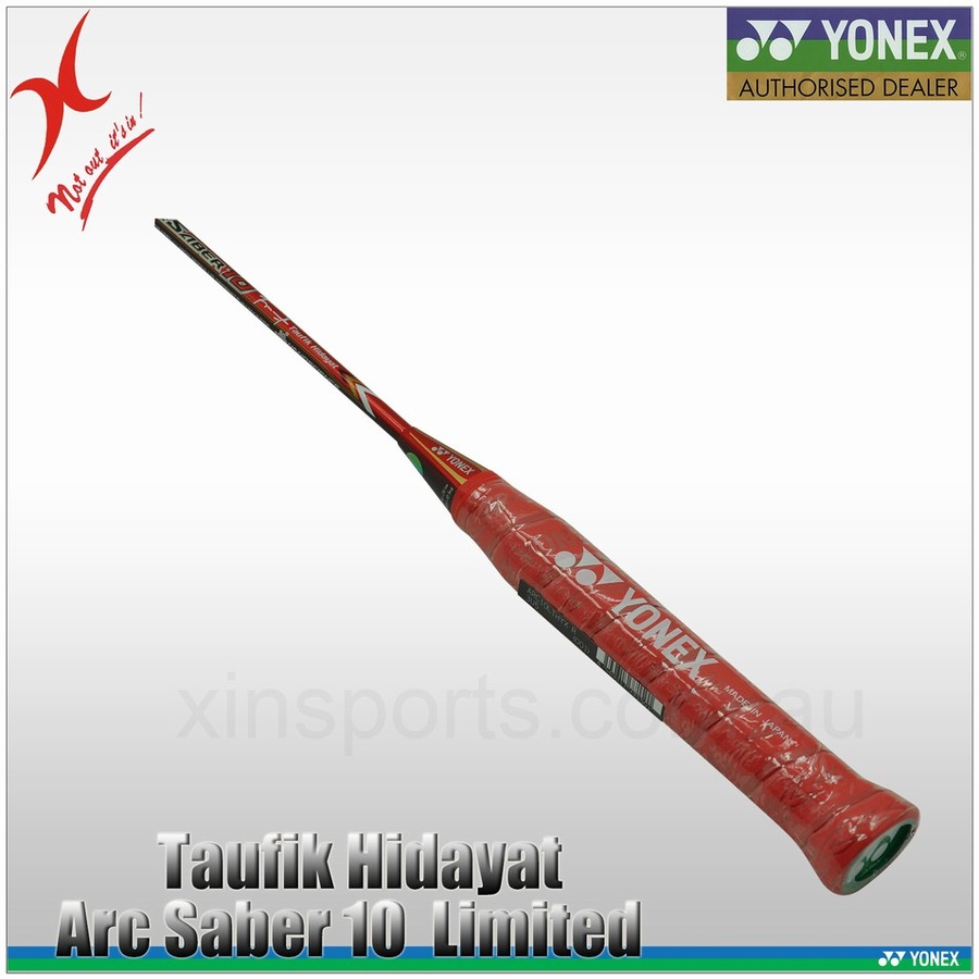 Yonex Badminton Racquet - Legends Vision - Arcsaber 10 - 3u4 - Taufik Hidayat Limited+1 Free Grip