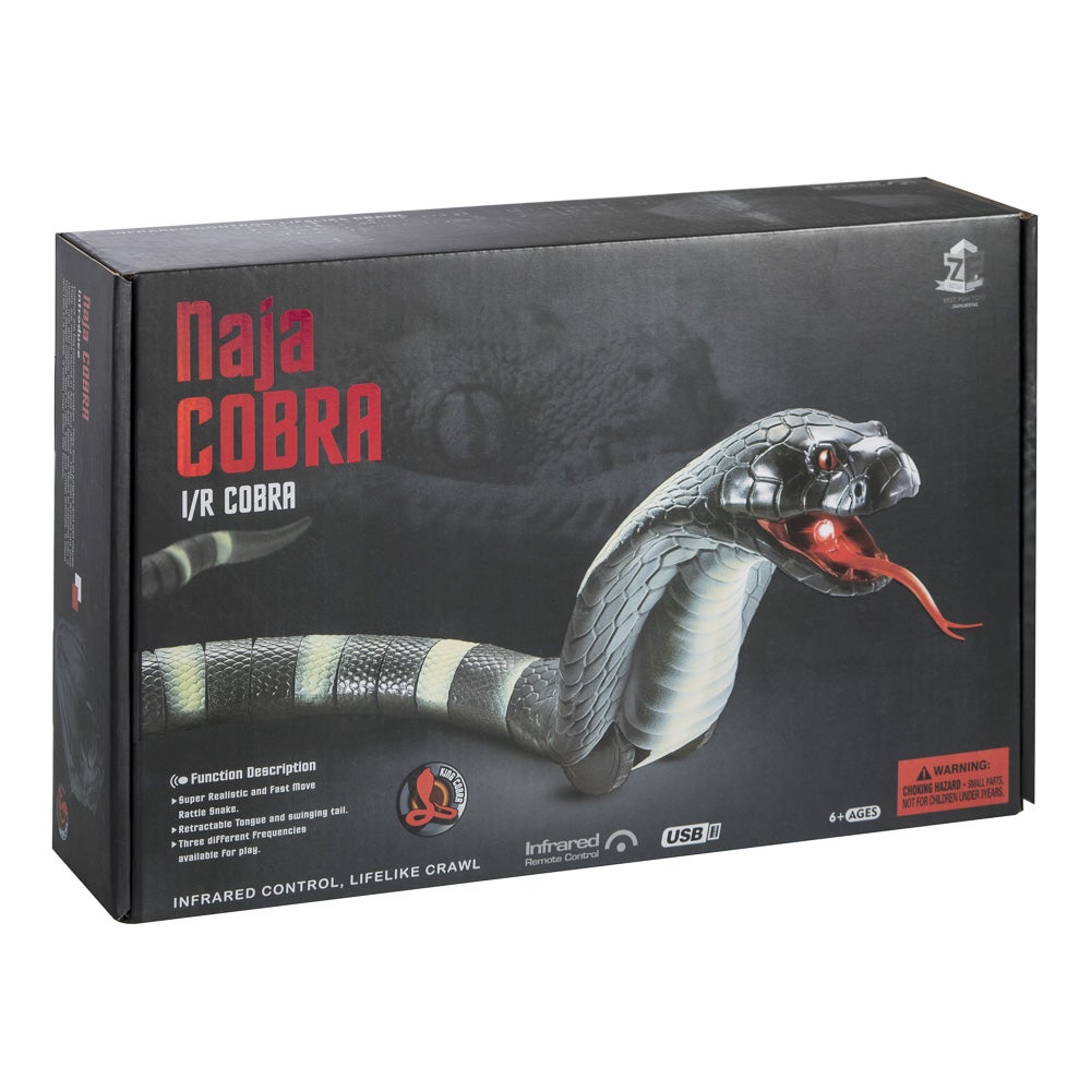 Remote Control Naja Cobra Snake - Black