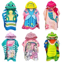 Dinosaur Hooded Beach Towel Changing Poncho Dino Croco Mermaid