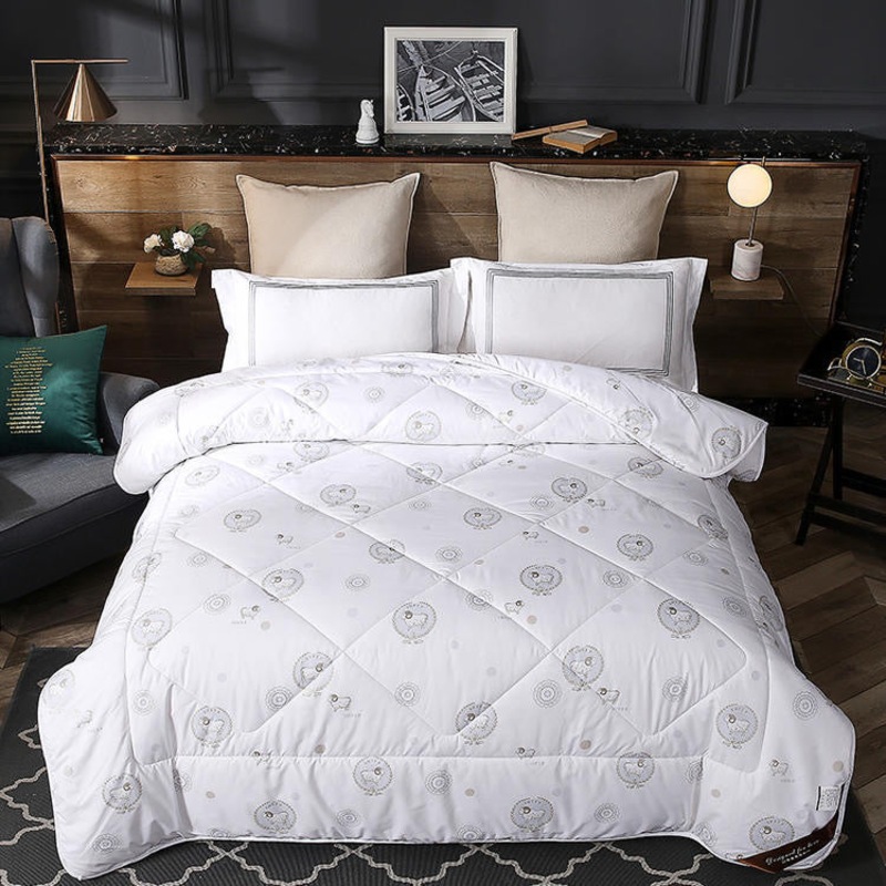 Buy Queling 100 Australian Wool Quilt Doona 500GSM Queen King MyDeal