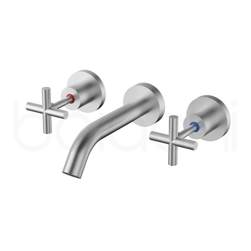 Buy Bath Set Brushed Nickel MyDeal