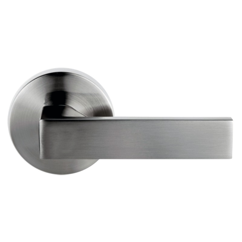 Buy Nidus Project Lonsdale Round Passage Door Handle Lever Set Brushed