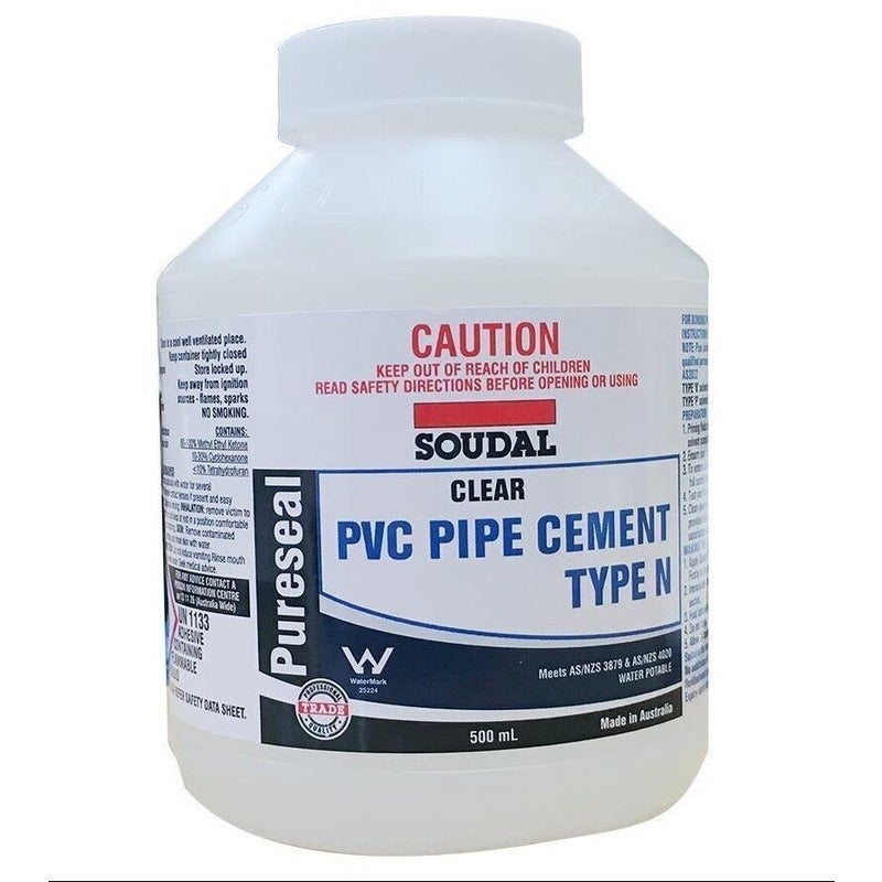 Buy Soudal PVC Pipe Cement Type N MyDeal