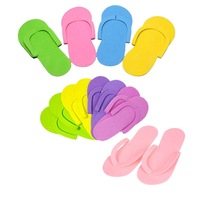12 Pairs x Disposable Thongs Pedicure Foam Slippers Flip Flops Foot Spa Salon