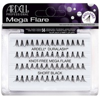 Ardell Mega Flare Knot Free Short Black Fake Eyelash Lash Extension