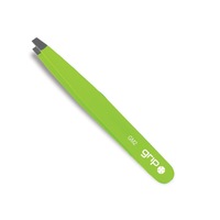 Caronlab Grip Professional Straight Tweezer Light Matte Green GM2 Hair Removal