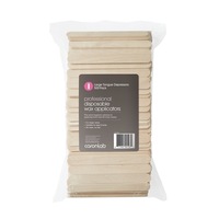 Caronlab Disposable Wooden Spatula Large Tongue Depressors 500 Pack Wax Sticks