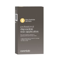 Caronlab Disposable Wooden Spatula Maxi 100 Pack Wax Waxing Sticks Applicators