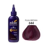 Adore Plus Semi Permanent Hair Color Extra Conditioning 344 Plum Brown 100ml