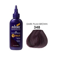 Adore Plus Semi Permanent Hair Color Conditioning 348 Dark Plum Brown 100ml