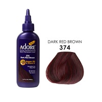 Adore Plus Semi Permanent Hair Color Extra Conditioning 374 Dark Red Brown 100ml