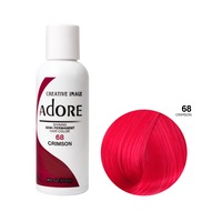 Adore Semi Permanent Hair Color Colouring Cream 68 Crimson 118ml