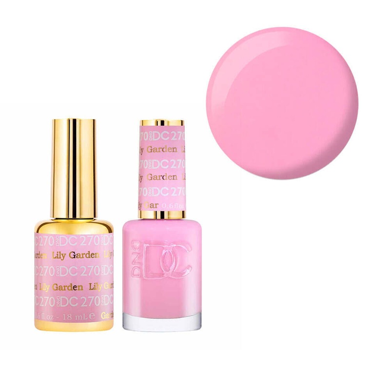 Buy DND 270 Lily Garden DC Collection Nail Gel & Lacquer Polish Duo 15ml MyDeal