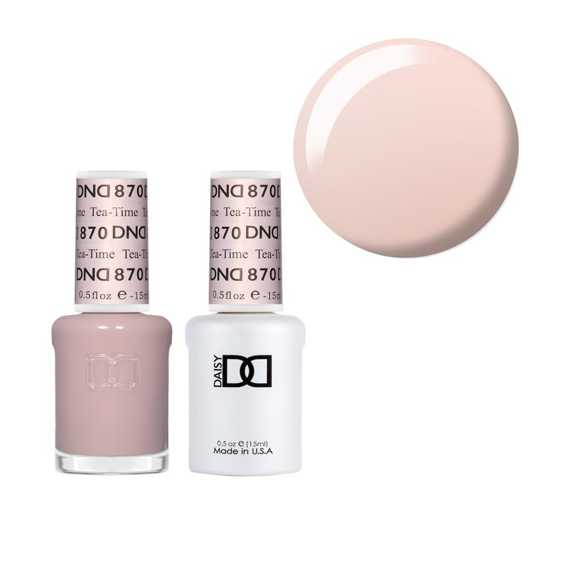 Buy DND 870 Tea-Time - DND Collection Nail Gel & Lacquer Polish Duo ...