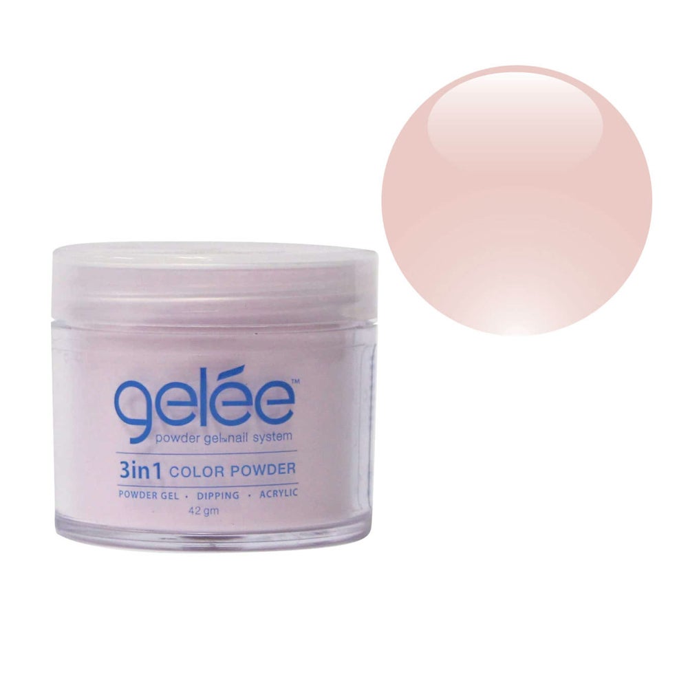 Gelee 3 in 1 SNS Dip Dipping Acrylic Powder Gel Nail GCP07 - Whisper Pink - 42g