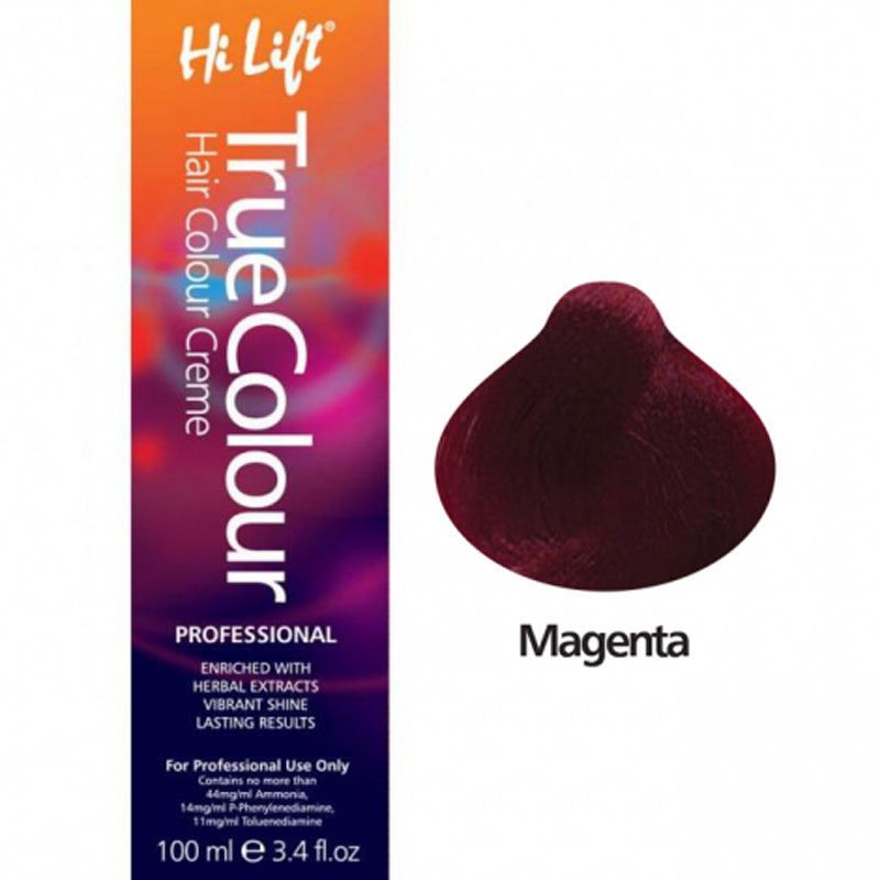 Hi Lift True Colour Permanent Hair Dye Cream Magenta Meches - Lift & Deposit
