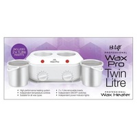 Hi Lift Twin Kompact Wax Waxing Pot Heater 1 Litre & 1 Litre Removable Inserts