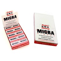 100 x Micra Extra Sharp Razor Blades Hard Skin Callus Remover Shaver Corn