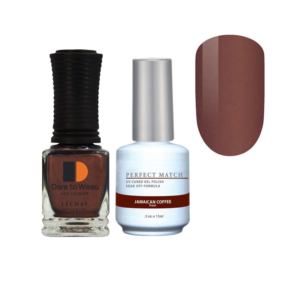 Perfect Match Gel Polish UV LED & Nail Lacquer Duo PMS032 Jamaican Coffee 15ml