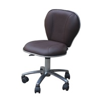 Salon Chair Stool Round SC-1019 Hydraulic Hairdressing Leather PU Chocolate