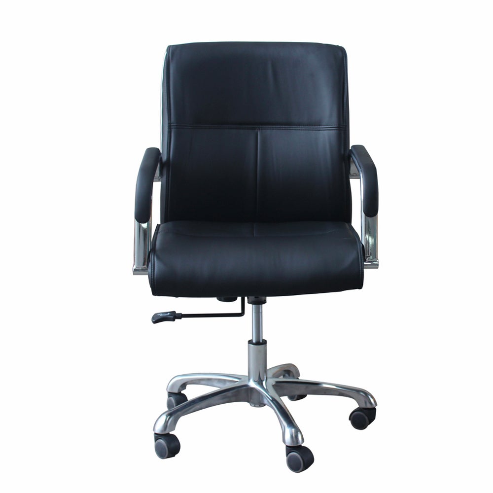 Salon Client Chair Arm Rest 823 Hydraulic Massage Swivel Leather PU Black