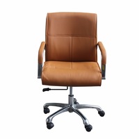 Salon Client Chair Arm Rest 823 Hydraulic Massage Swivel Leather PU Cappuccino
