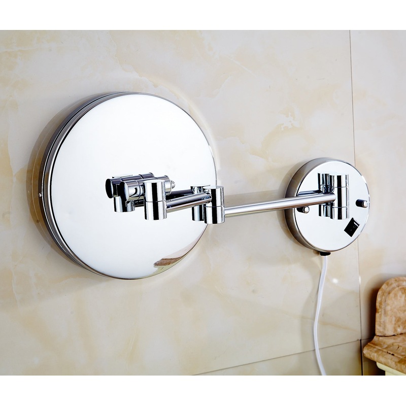 Buy 5X LED Magnifying Mirror Wall Mount One Side MyDeal