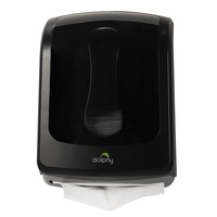 Dolphy Slimline Durable ABS Paper Towel Dispenser - Black