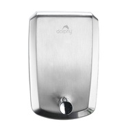 Dolphy Manual Stainless Steel Liquid Soap Dispenser 500ml - Silver