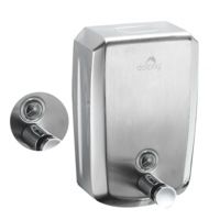 Dolphy Manual Multi Compatible Stainless Steel Soap Dispenser 1000ml - Silver