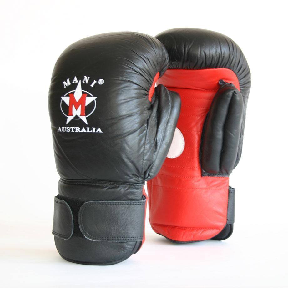 2 in 1 Leather Boxing Gloves/Pads