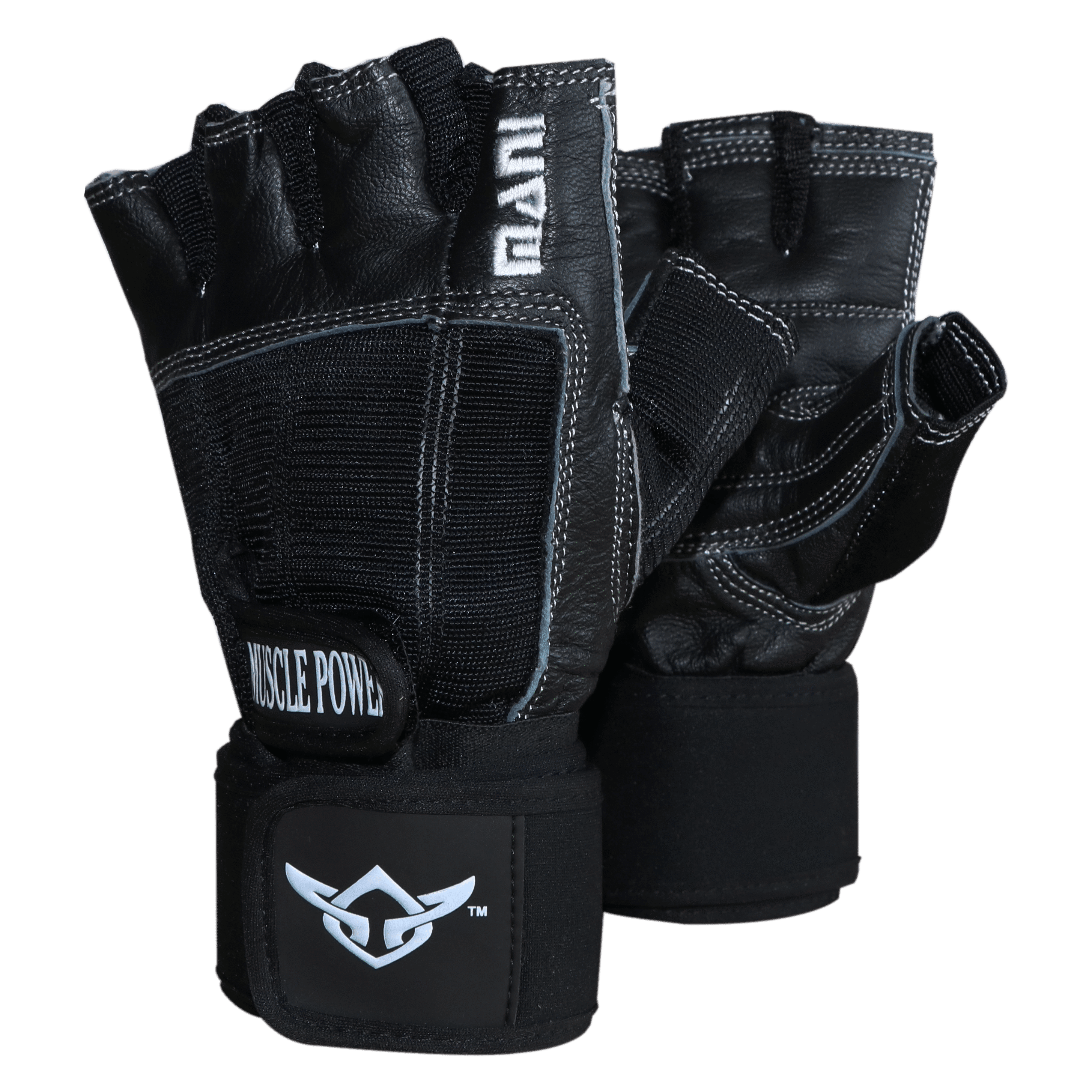 Deluxe Leather Muscle Power Gloves