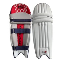 Ihsan Cricket Batting Pads, Test Cricket Unisex in White X5