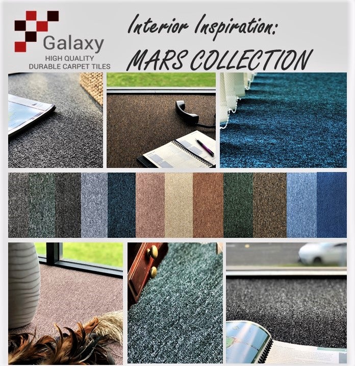 GALAXY Premium Grade Carpet Tiles, 50X50CM&25X100CM; 14 Colors: Grey Mist, Charcoal, Midnight Blue, Mocca, Smoky Topaz, Rustic Wenge, Summer Forest, Milk Chocolate, Peacock, and others