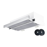 Trinity TR91290 90cm White Painted Slideout Built-in Rangehood