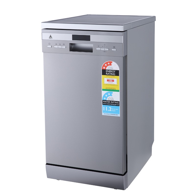 Buy Trinity TRDWFS4510 45cm Freestanding Builtin Silver Dishwasher