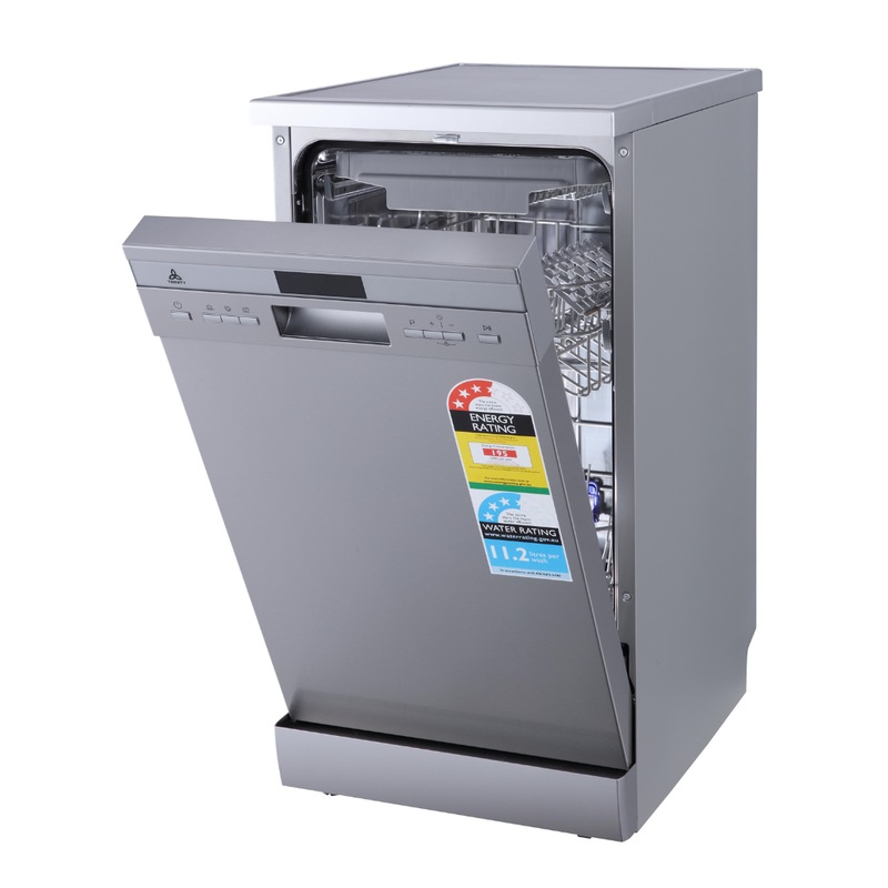 Buy Trinity TRDWFS4510 45cm Freestanding Builtin Silver Dishwasher
