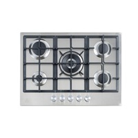 Trinity TRG700SS 5 Burner 70cm Width Built-in Stainless Steel Gas Cooktop