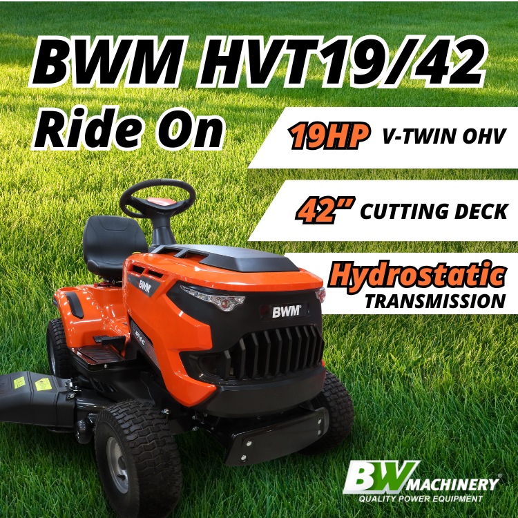 BWM HVT19 42 Ride On Mower Hydro 42 Automatic Mower