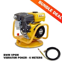 BWM PDU60 Concrete Vibrator / Drive Unit (Kit), VP6M Vibrator Poker included
