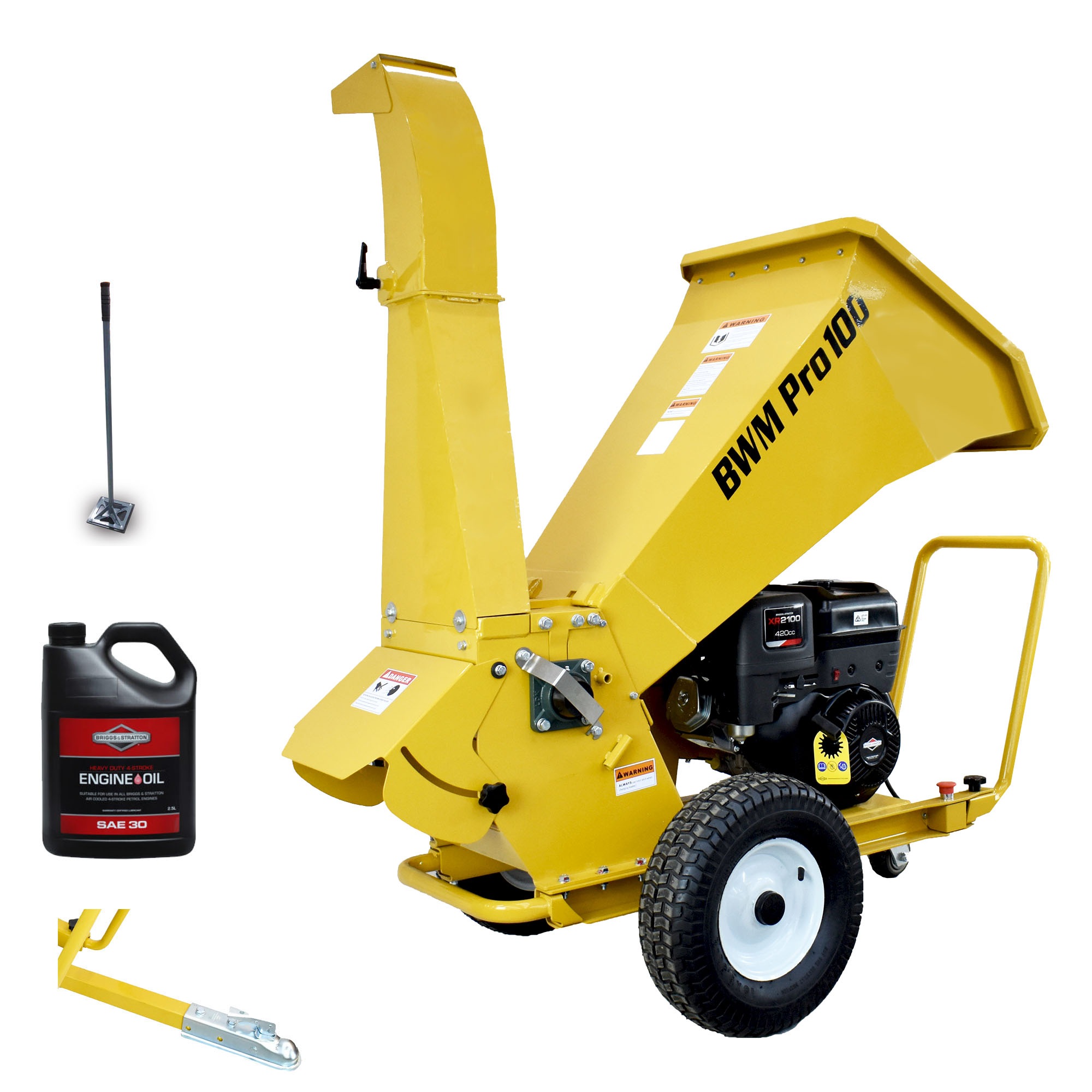 BWM COMBI Wet & Dry Chipper  Briggs Stratton 13.5hp EnginePRO100 B.W.