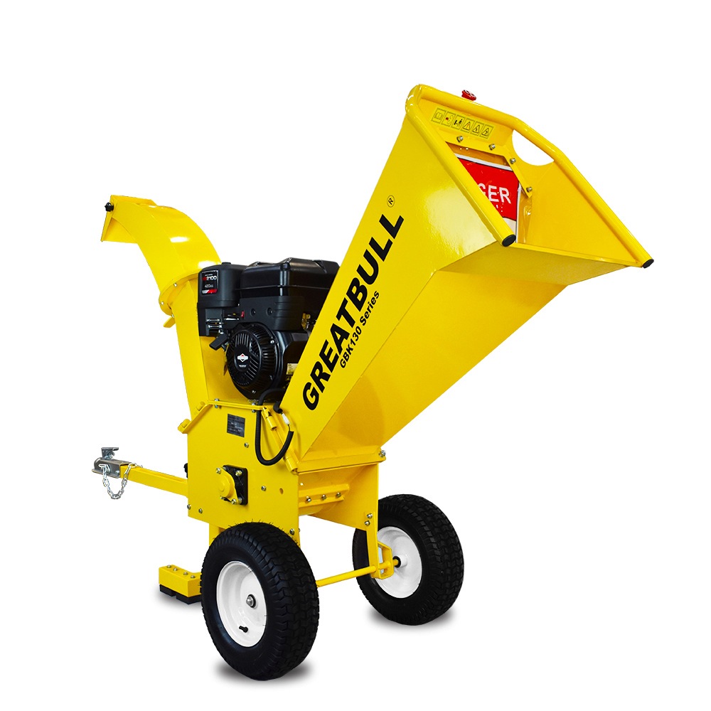 GREATBULL Key Start Self Feeding Chipper  Briggs & Stratton 13.5hp EngineGBK130K